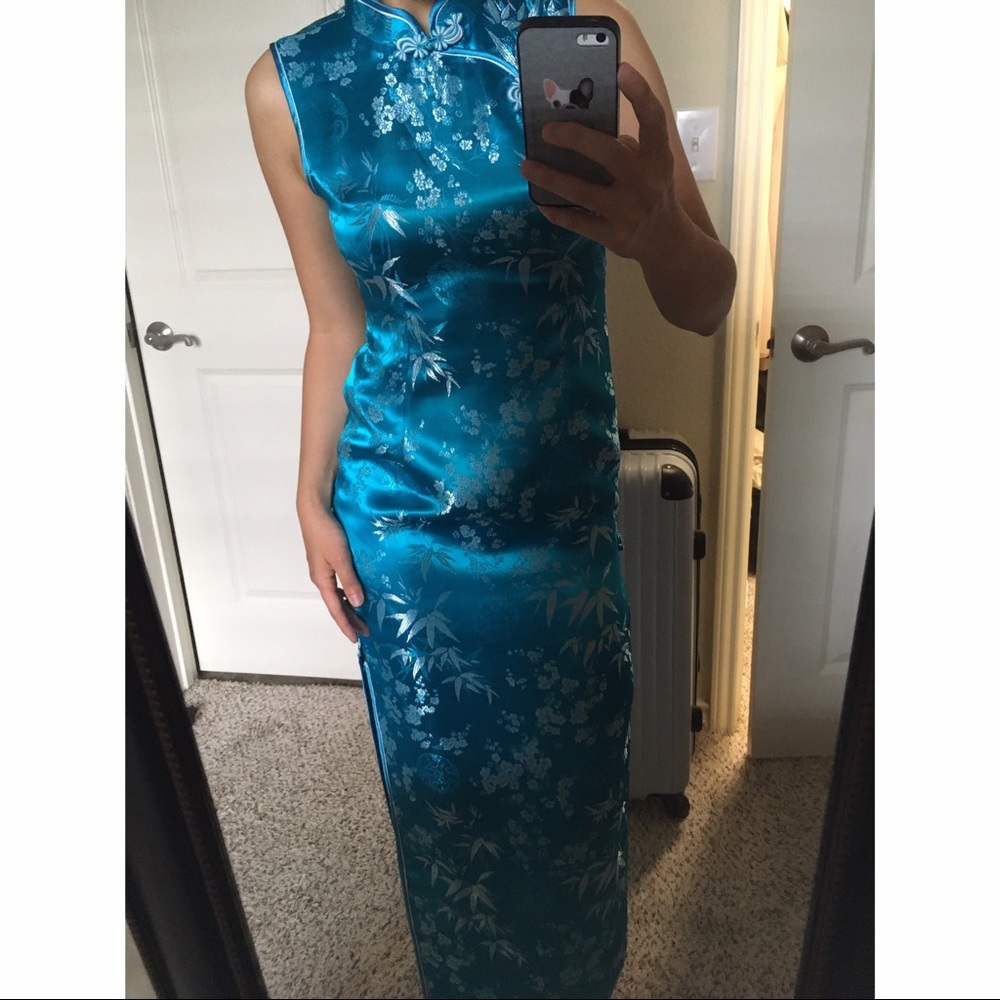 Blue QiPao (traditional Chinese dress)