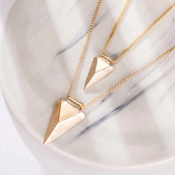 Multi fashion triangle necklace - Picture 2 of 3