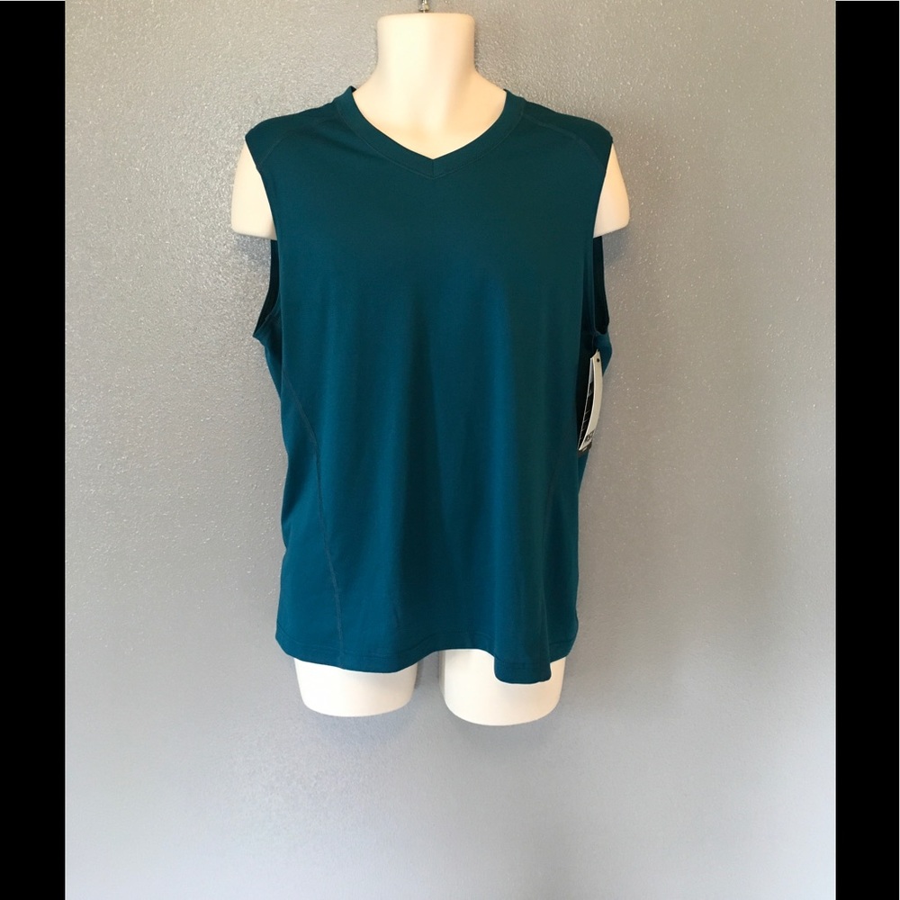 MSX MENS Shirt Activewear Sleeveless Blue