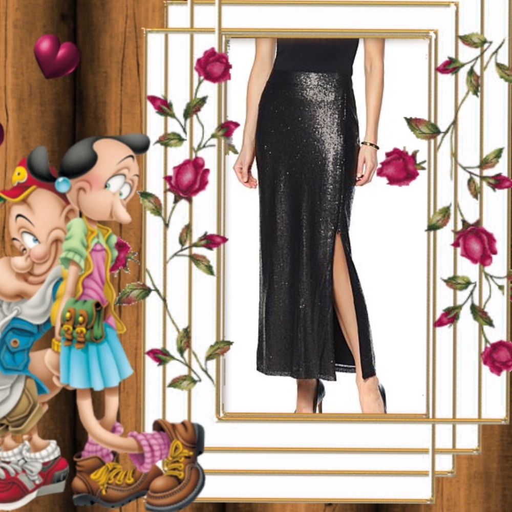 Wendy Williams Sequin maxi skirt. Closet Closing