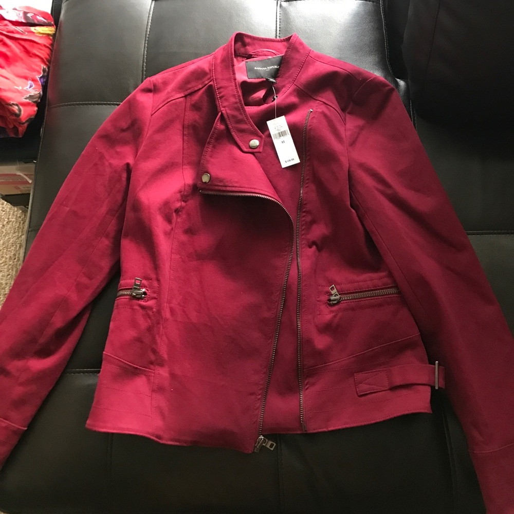 Burgundy/Red Banana Republic Jacket
