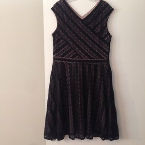 Black lace lined dressy dress