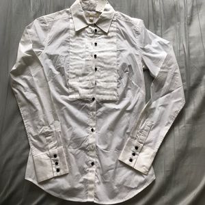 Banana Republic button up. Tuxedo style