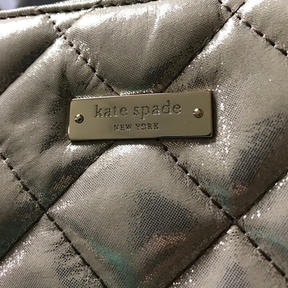 Kate Spade Gold Quilted Handbag - Picture 2 of 6