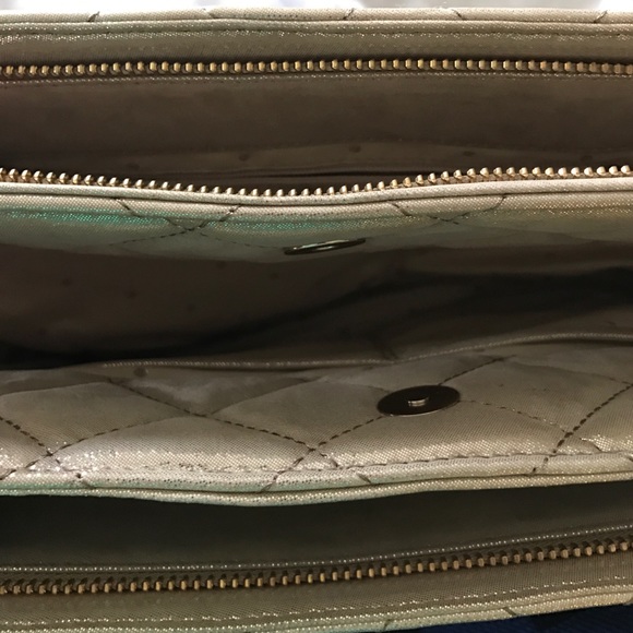 Kate Spade Gold Quilted Handbag - Picture 4 of 6