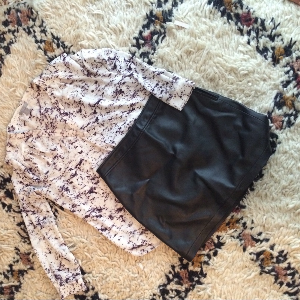 Marble Patterned Blouse