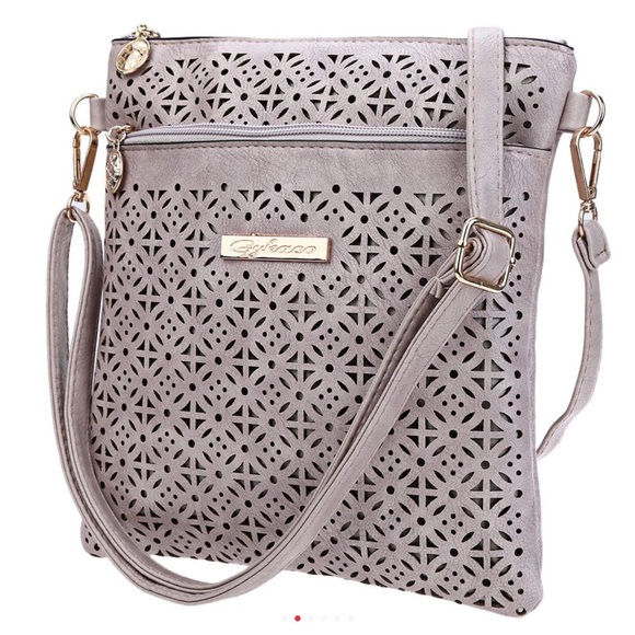 Handbags - 💠💠LAST 1💠💠 Taupe Crossover HollowOut Bag Purse