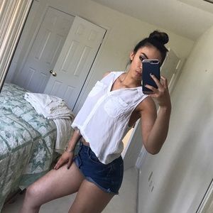 Flowy White Summer Top