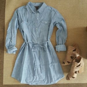 Denim Shirt Dress NWOT