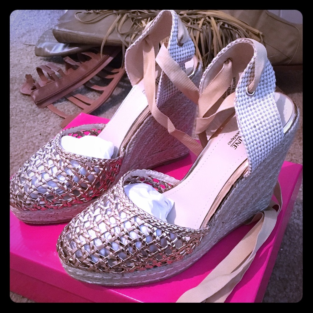 Rose Gold Espadrilles from Nordstrom