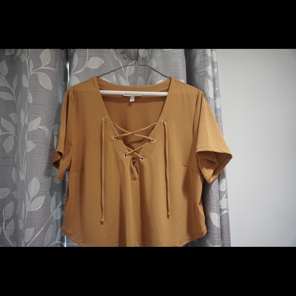 Camel Crop Top