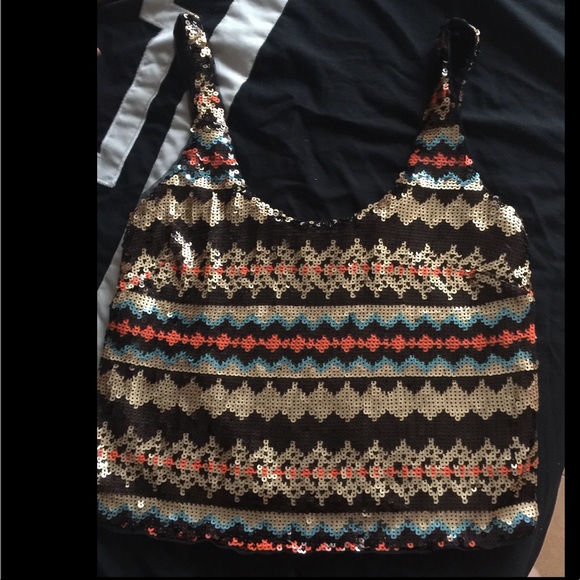 sequin top, brand bebe - Picture 3 of 5