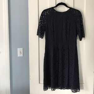Madewell Women's Navy Lace Shift Dress Size 8