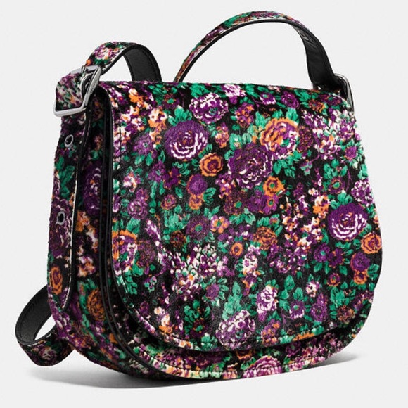 NWOT Coach saddle bag 23  in printed calf hair - Picture 2 of 5