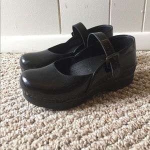 Dansko patent Mary Jane clogs