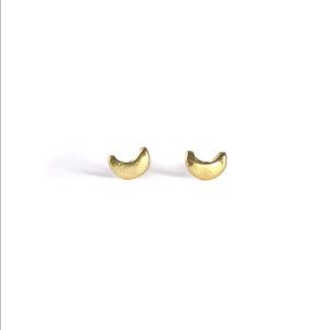 Teeny Tiny Moon Stud Earrings