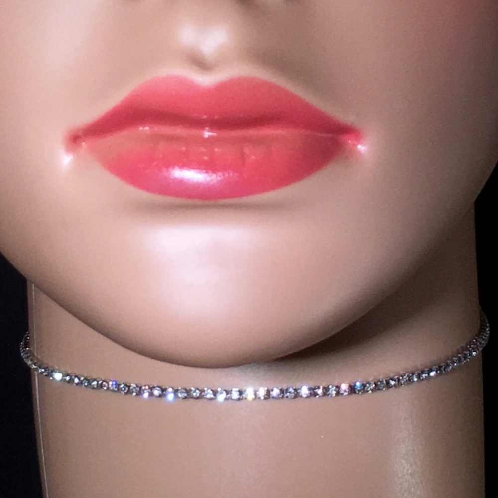 ๐Tiny Rhinestone Choker ๐ - Picture 2 of 4