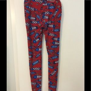 Lularoe OS 4th of July leggings