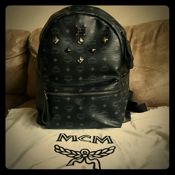 MCM studded backpack