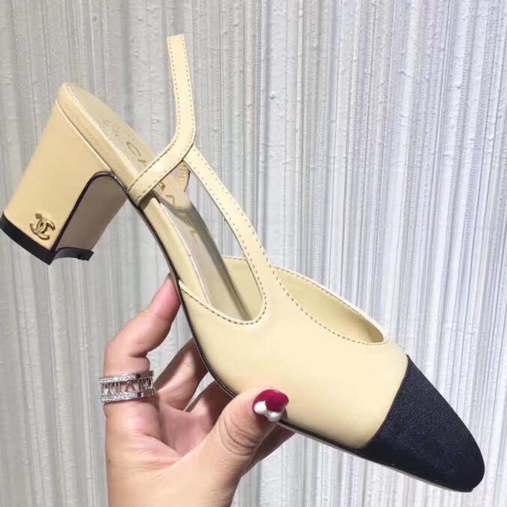 Nude Slingback Pumps