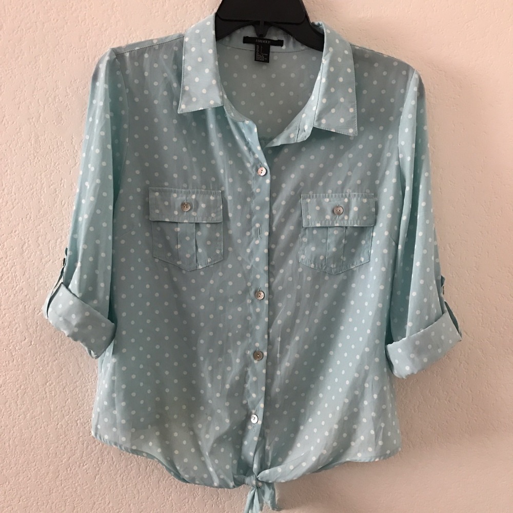 Polka dot Button up