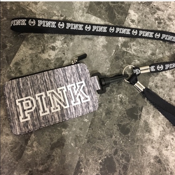 PINK Victoria's Secret Accessories - VSPINK lanyard with ID holder