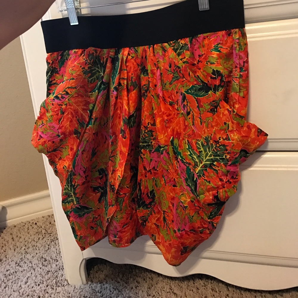 Very J Floral Pattern Skirt