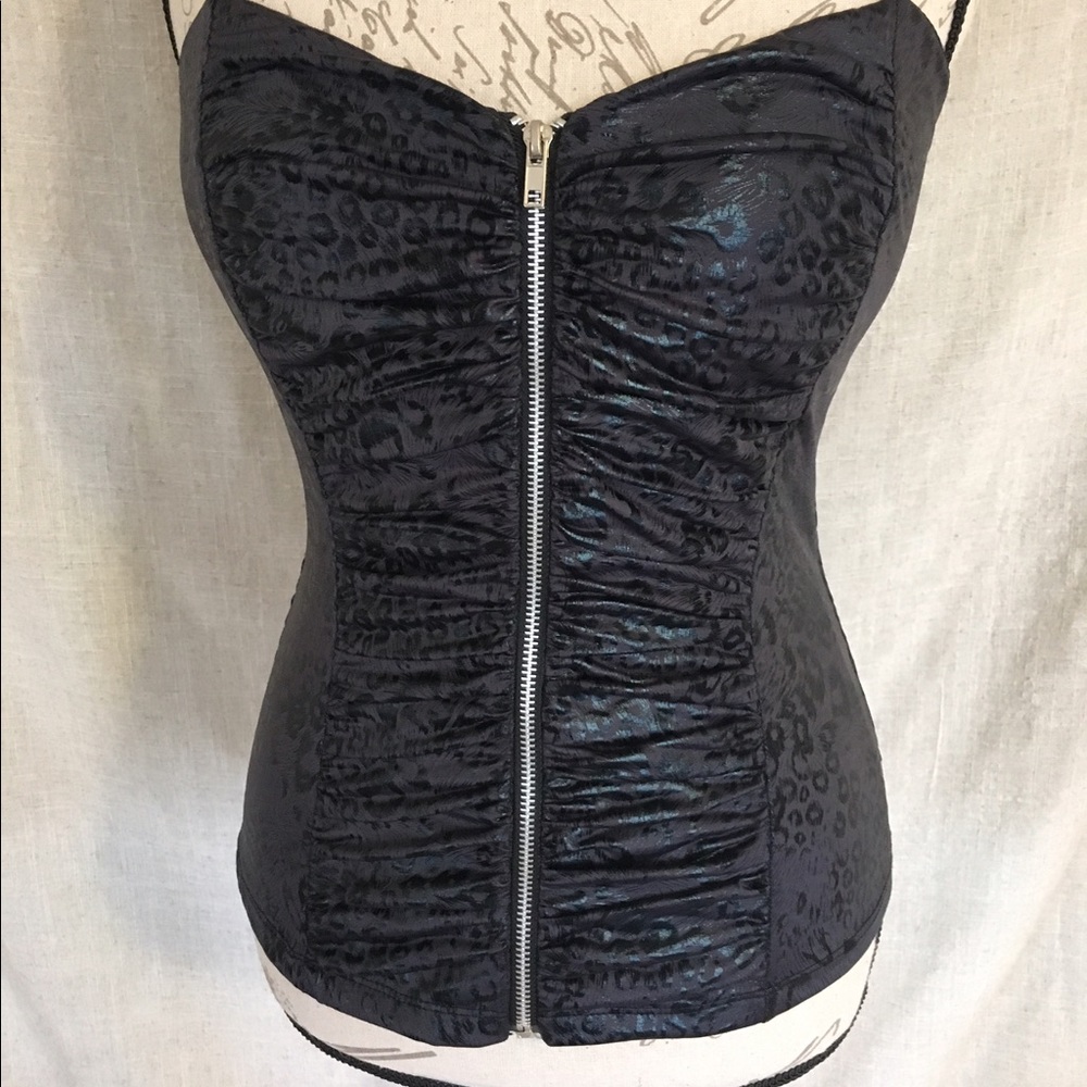 Zip up bodice...