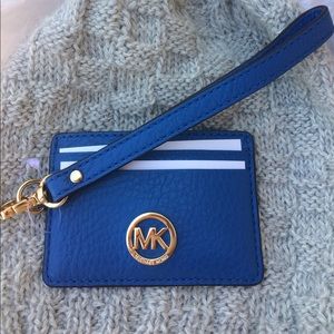 NEW Michael Kors leather metro pass case