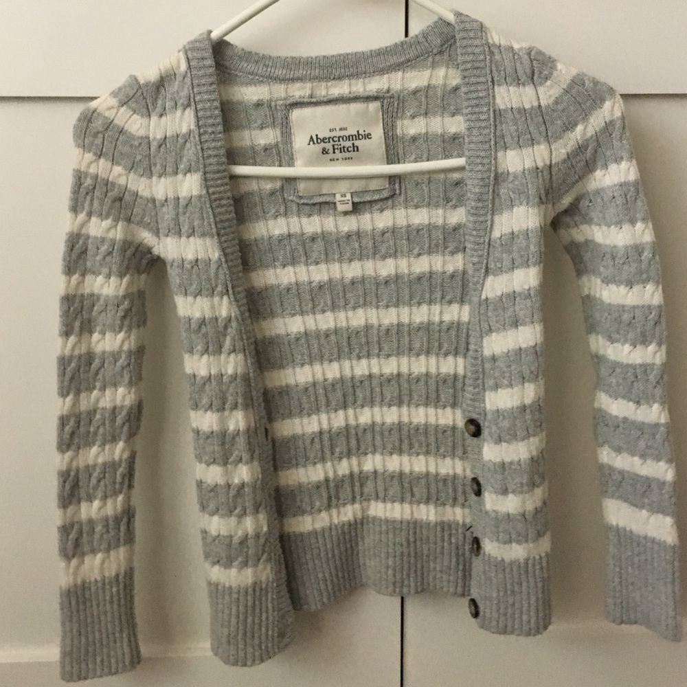 Abercrombie & Fitch Striped Cardigan