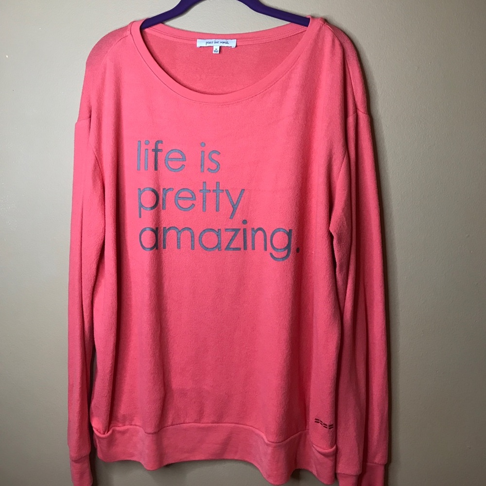 Peace Love World sweatshirt
