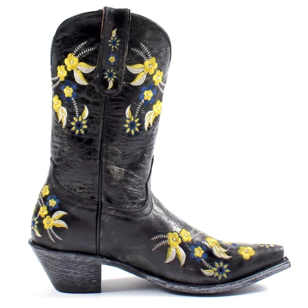 OLD GRINGO Leather Booties Intricate Western Shoes - Picture 3 of 6