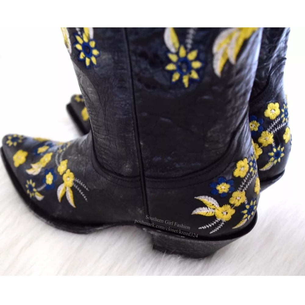 OLD GRINGO Leather Booties Intricate Western Shoes - Picture 6 of 6
