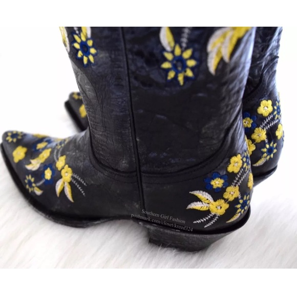 OLD GRINGO Leather Booties Intricate Western Shoes - Picture 6 of 6