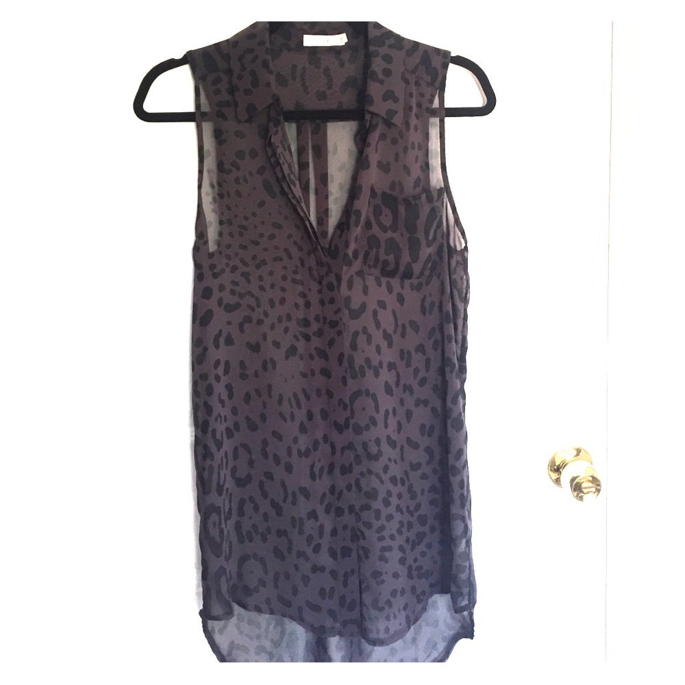 Sheer Lush Cheetah Print High Low Dress or Top