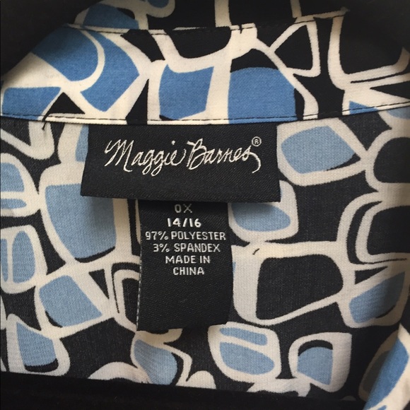 Maggie Barnes button front career blouse - Picture 3 of 4