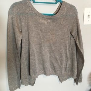 Never Worn Rachel Roy Silver OpenBack Sweater Sz S
