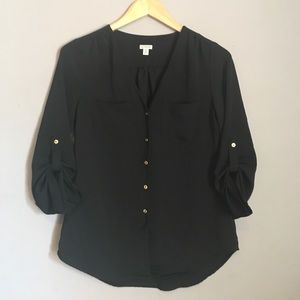 Guess button down blouse