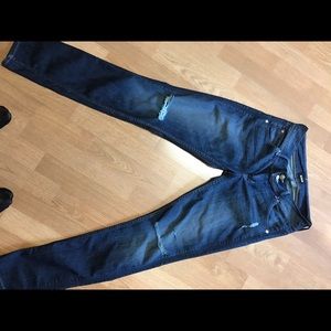 Hudson (Collin) skinny destructed jeans