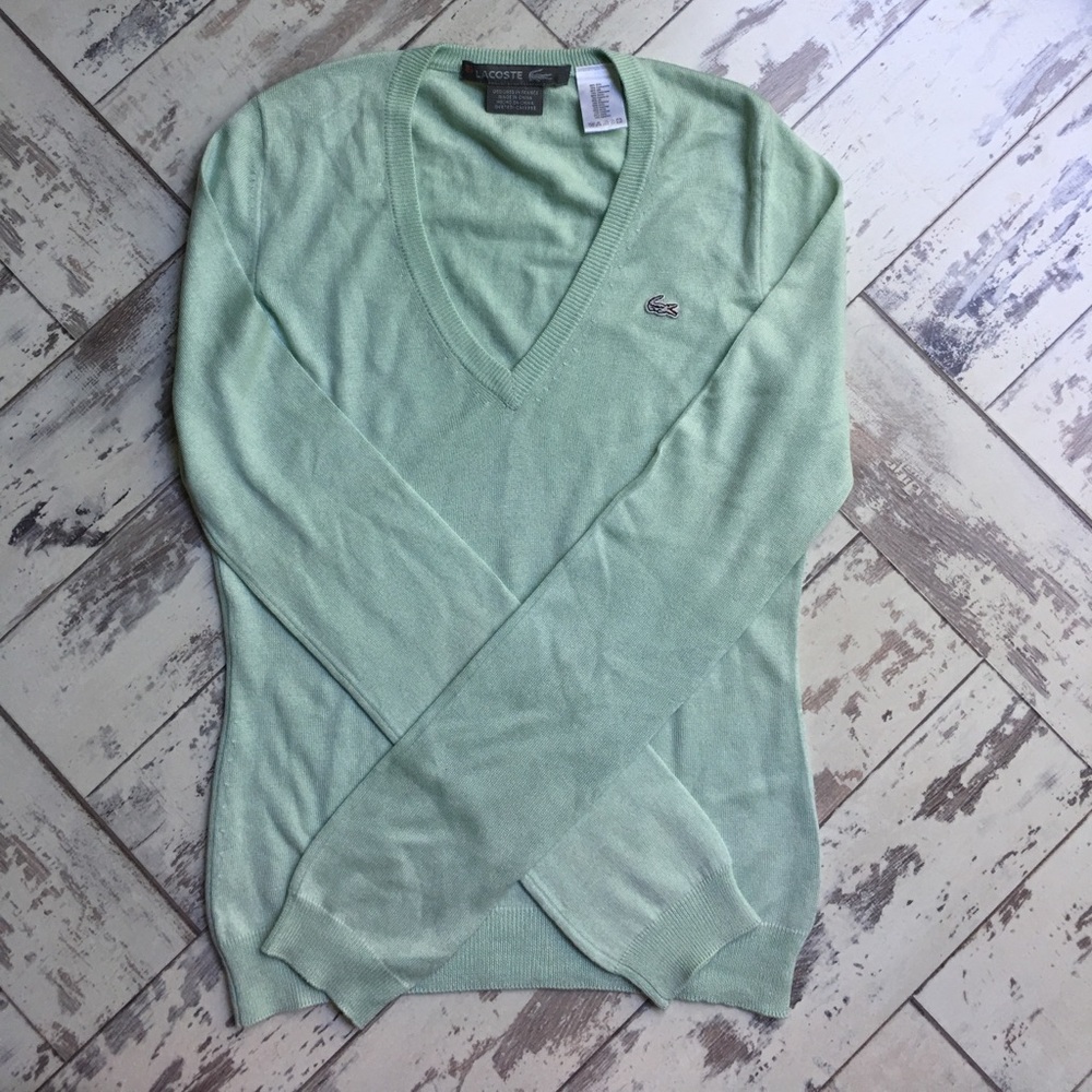 Minty Lacoste silk/cashmere sweater