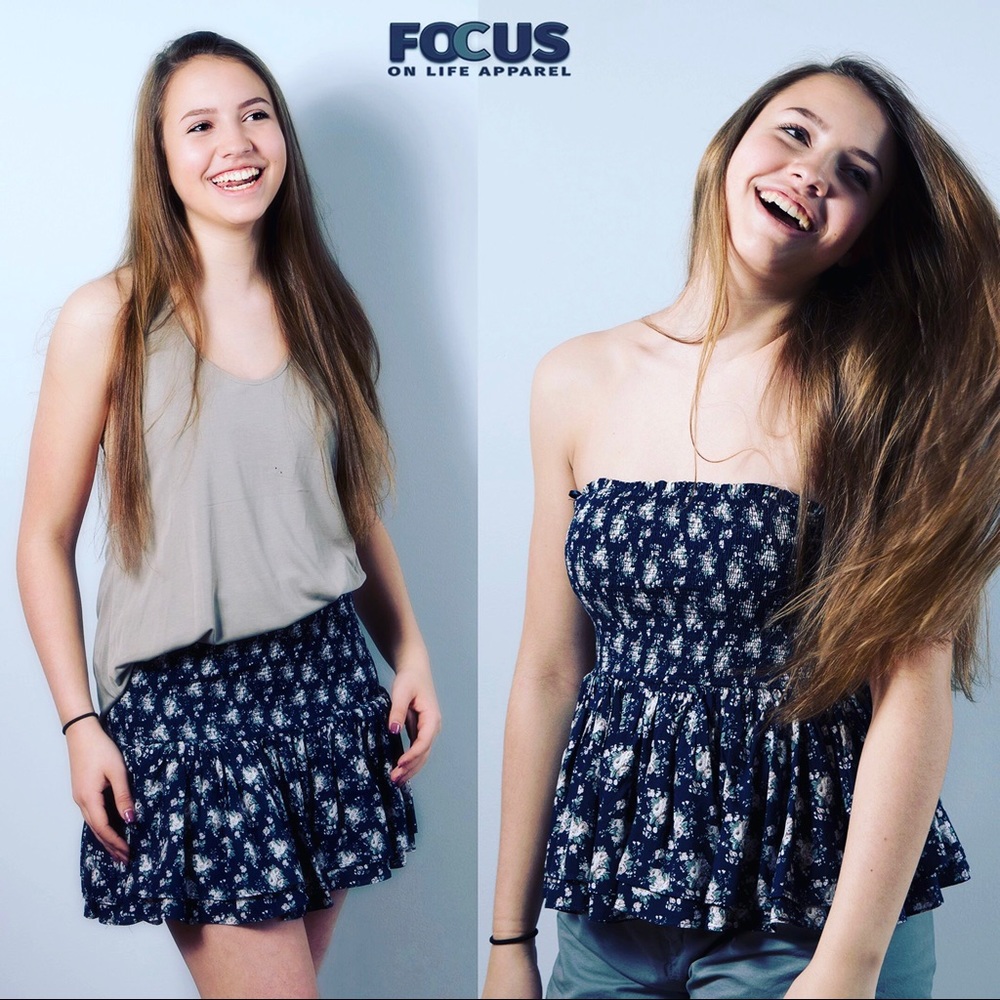 SALE Floral Combo Tube Top AND Skirt
