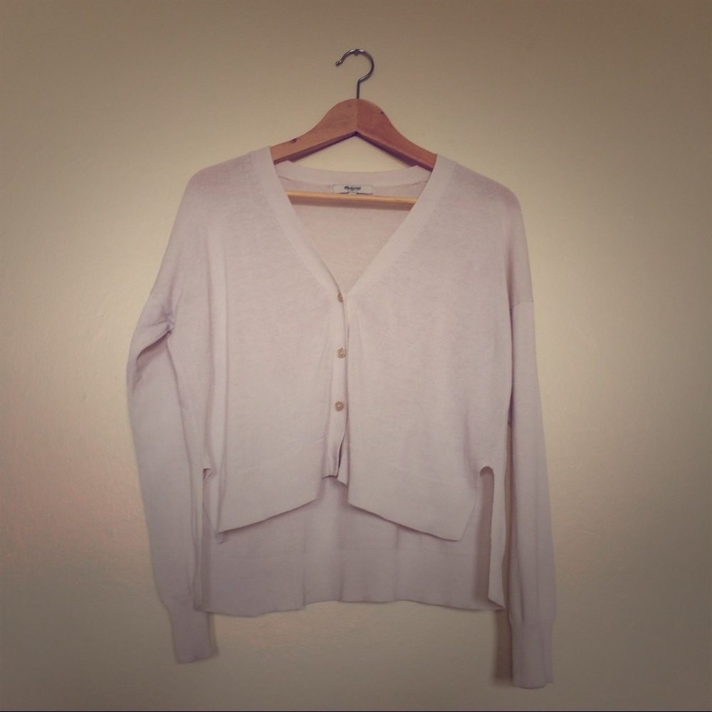 Madewell cream cardigan