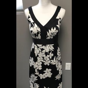 WHBM Black & White Dress