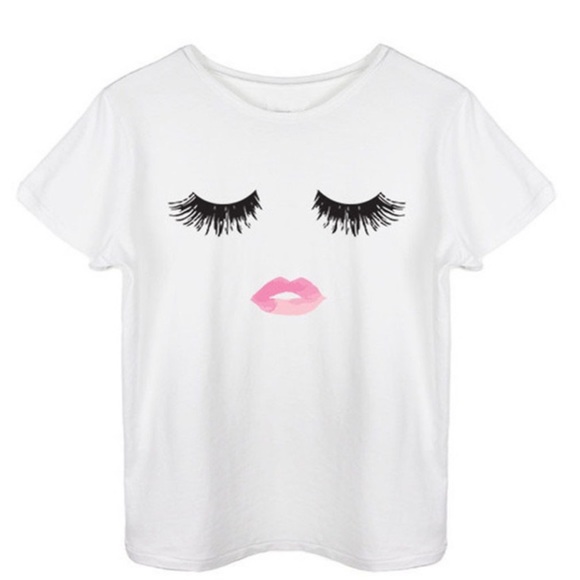 Cutest Lashes & Lips Tee - Picture 2 of 4