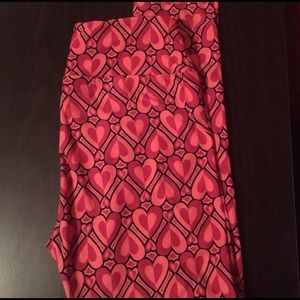 Lula Roe Heart Leggings One Size