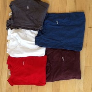 5 Hollister long sleeve lightweight shirts Size M