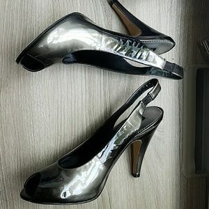 Grey gradient peep toe vince camuto heels