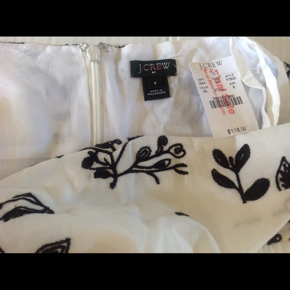 ❌SOLD❌LAST FINAL J.CREW EMBROIDERED DRESS(Sz 8) - Picture 8 of 8
