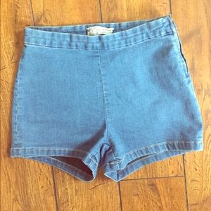 Free People side-zipping shorts
