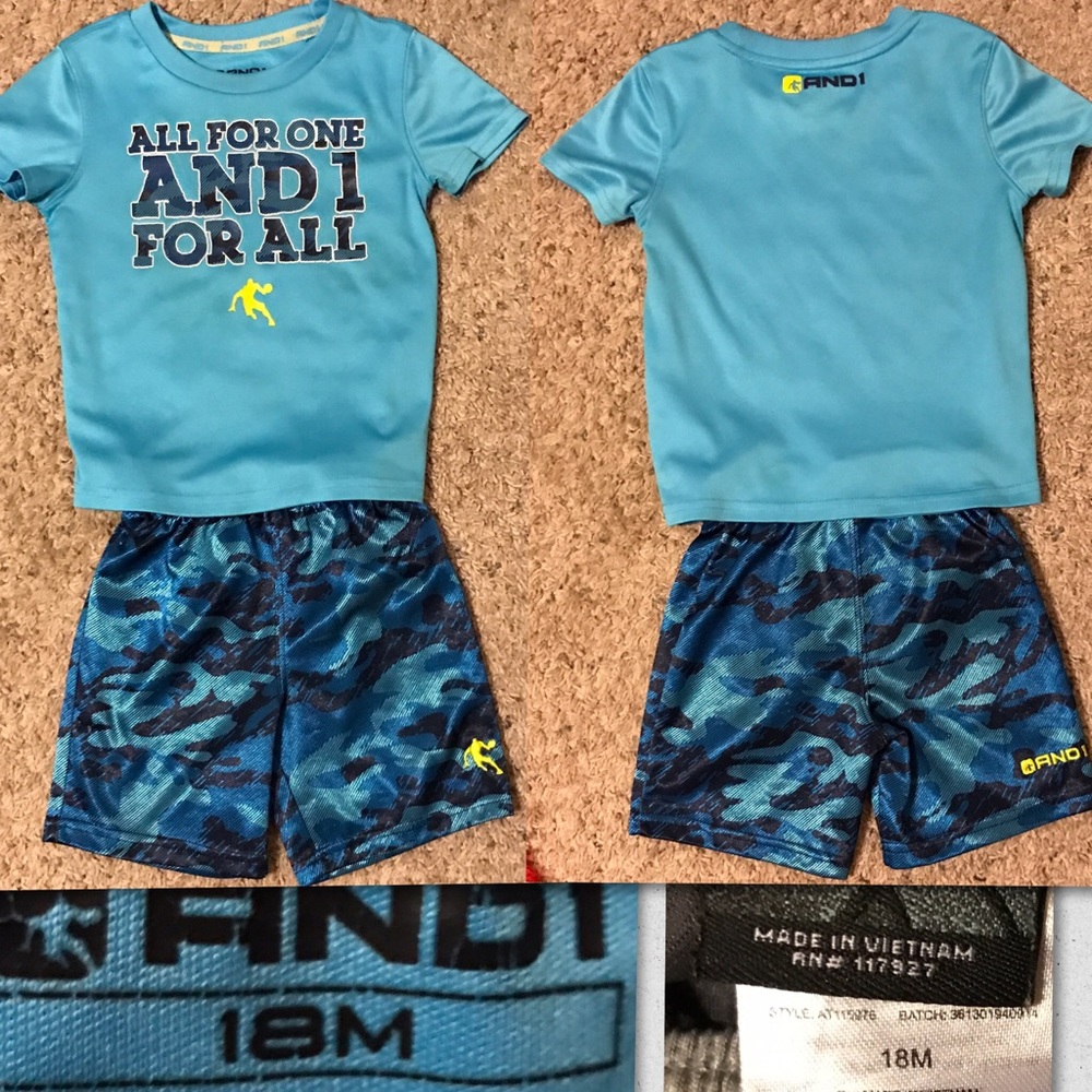 Boys Short Outfit size 18 mo.